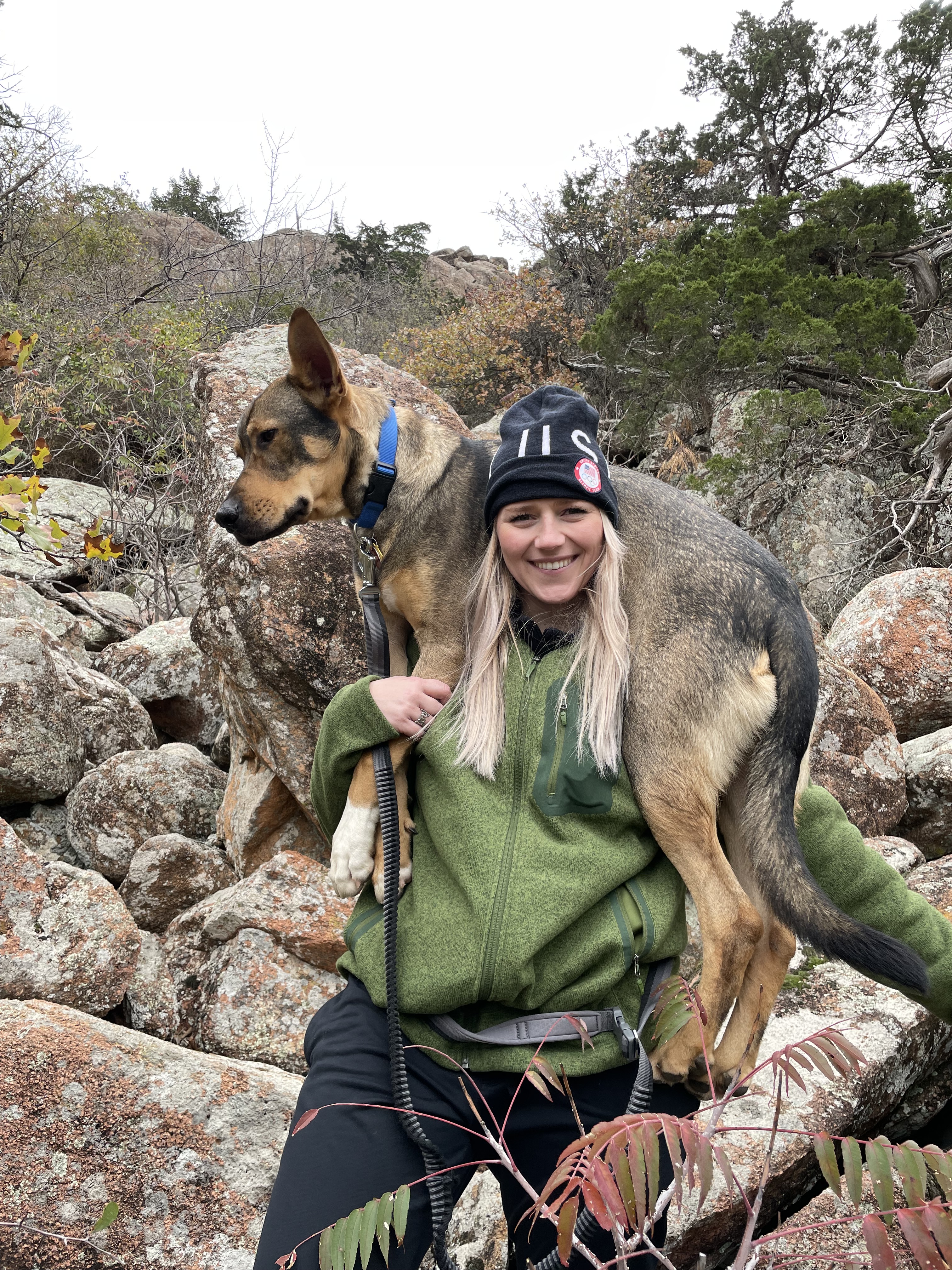 Hiking with dog